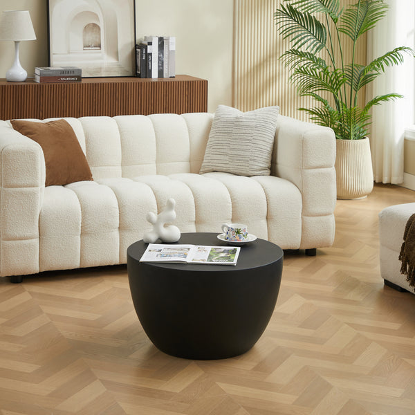 PARNU - Couchtisch indoor outdoor aus schwarzem Magnesit