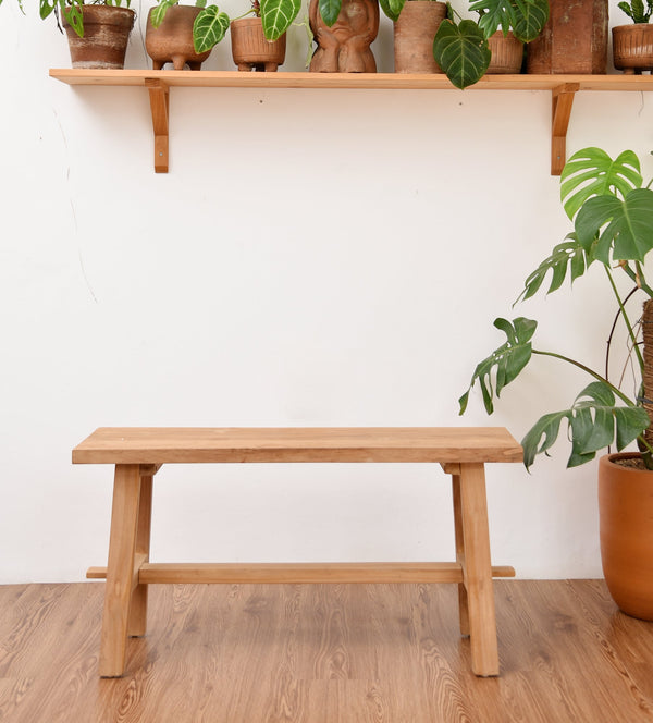 PALU - Sitzbank aus massivem Teakholz