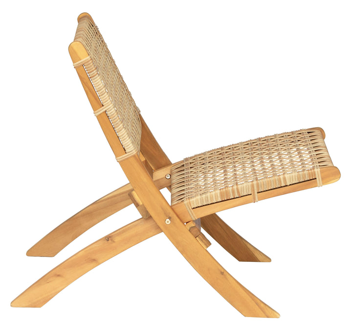 Sessel aus massivholz und Seil