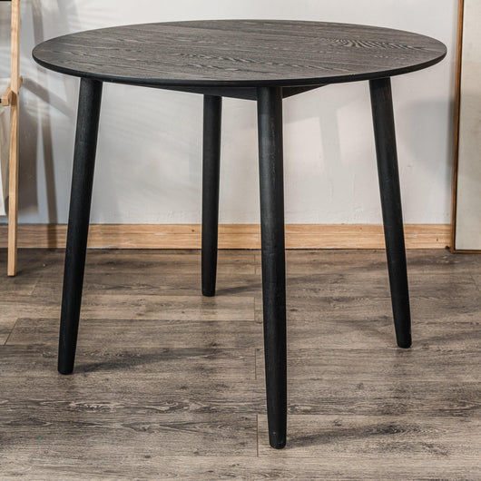 Esstisch (4 Personen) aus Massivholz Schwarz