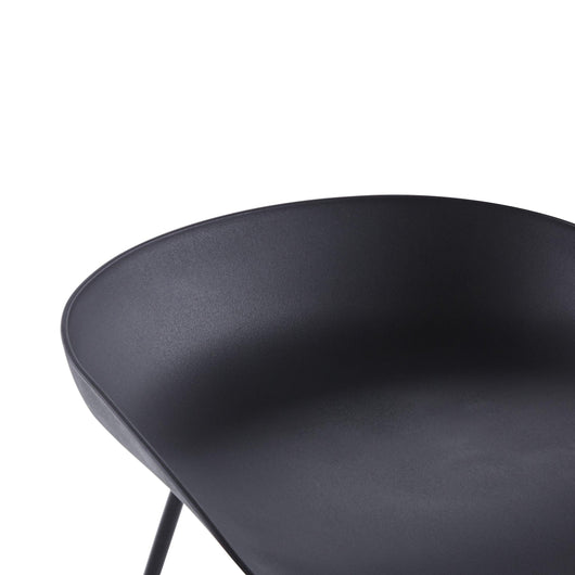 Barhocker (4er Set) aus Metall Schwarz